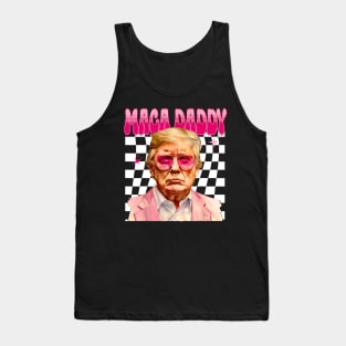 Funny Trump Pink Maga Daddy Trump 2024 Tank Top